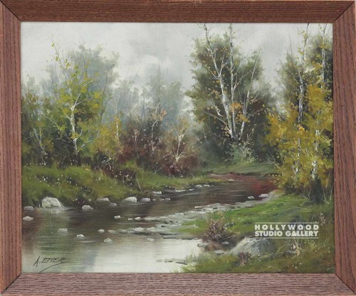 15X18 ESTEVE TRAD.RIVER SCAPE/OAK