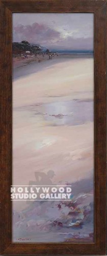 34X15 CARRION PURPLE BEACHSCAPE/WD