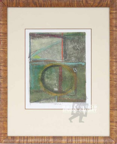 23X19 OSTI GRN ABST W/CIRCLE/VENEER