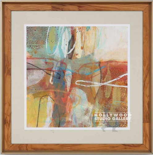 36X36 HALL OCEANA 2 ABSTR/WD-BRONZ