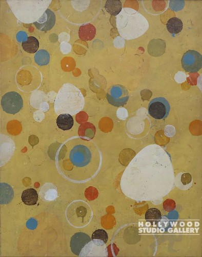 50X39 HALL RANDM3 GOLD CNVS-BUBBLES