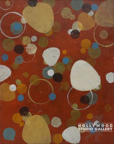 50X39 HALL RANDM2 CNVS RUST-BUBBLES
