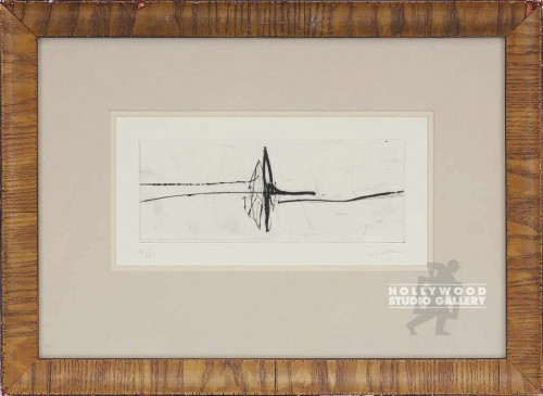 13X17 B/W SCRIBBLE ETCHING/VENEER