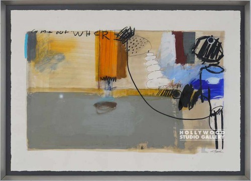 32x44 LANGE ORIG.ABSTR-PAPER/METAL