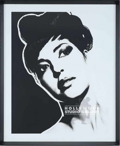 36X29 HALL B/W FASHION LADY/BLK MTL