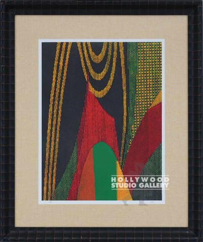 29X24 UTAY ORNG-RED-GRN-BLK FABRIC
