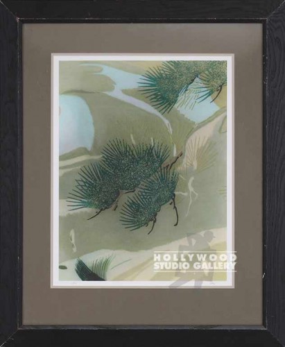 30X25 UTAY ASIAN PINE/ BLK ASH FRM