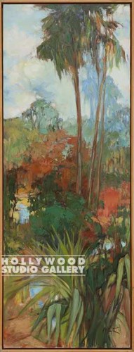 49X19 MAY IMP.PALM TREES/BLOND