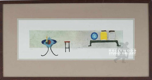 15X29 PAU "ART DECO" ETCHING/WALNUT