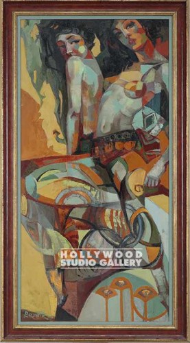 54X30 REZNIK FRIENDS 2 WOMEN-CUBIST