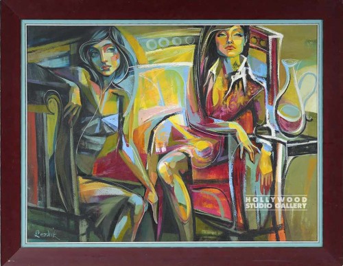 36X46 REZNIK CAFÉ-2LADIES-ORIG/BURG
