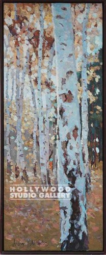 41X17 YUKH.FOREST2-ASPEN TREES/BRN