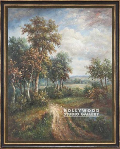 67X54 LAWRENCE TRAD.SCAPE-PATH/GOLD