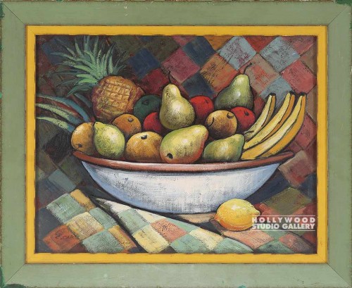 16X20 CARL PRIM.BOWL O`FRUIT/YELGRN