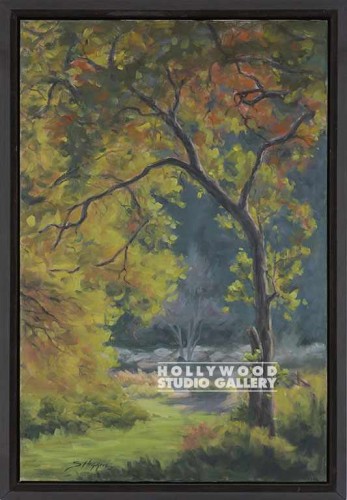 39X27 S.HIGGINS EATON OAK-TREES/WDG