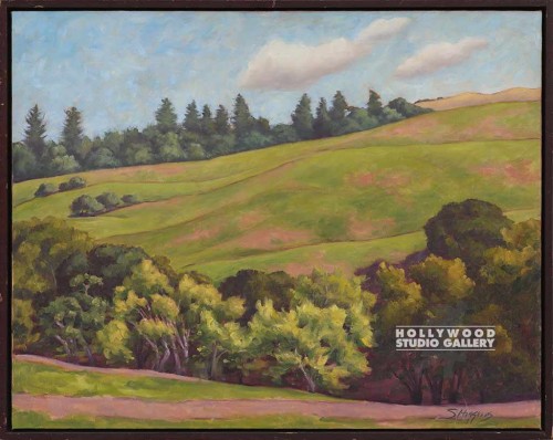23X29 S.HIGGINS GRN FIELDS-TREES/WD