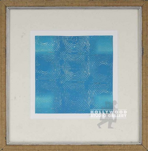 23X22 GARRETT UNTITLD ABSTR-BLU/TAN