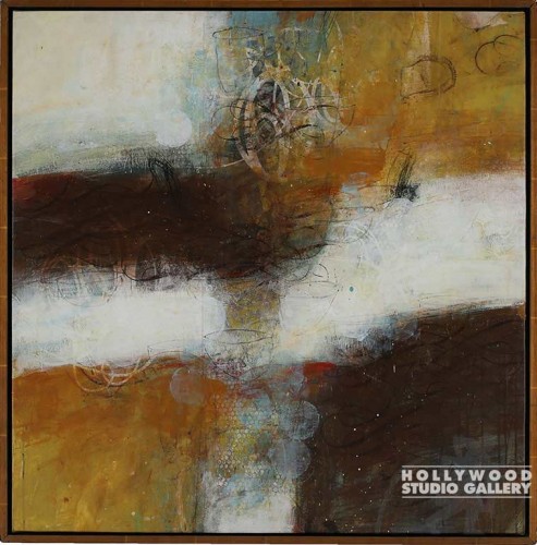 41X41 HALL DARK MARKETS2-BRN CANVAS