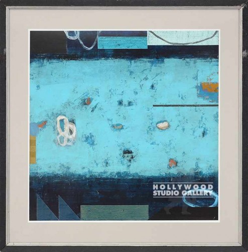 40X40 DAUNCEY FORTH1-BLU ABST/DARK