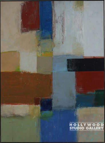 49X36 DAUNCEY HELM-BLOCKY ABST/MTL
