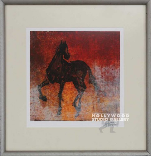 16X15 HARRIS LE CHEVAL A-RED> HORSE