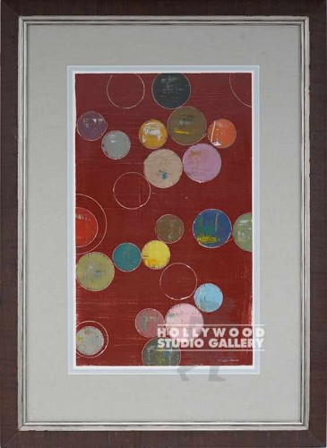 31X22 ATKINSON MARBLES-DOTS-RUST/WD