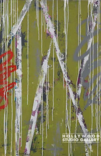 52X34 DATOS UNTL.GRN-WHT DRIPS CNVS