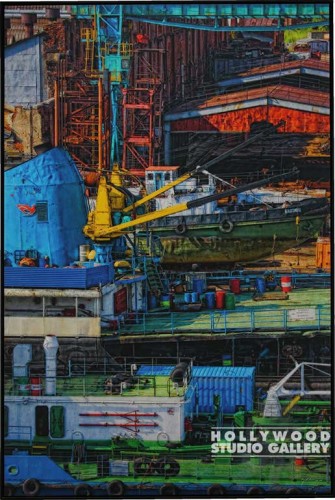 61X41 LANDRETH SHIPYARD 3-CNVS/BLK