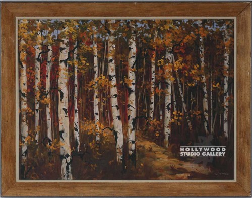 33X42 HOWE PATHWAY>AUTUMN TREES/WD