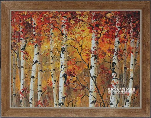 33X42 HOWE AUTUMN GLOW-TREES/WD