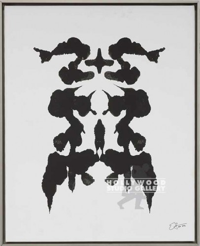 27X22 LINDSTROM INKBLOT 4 B/W-ALUM