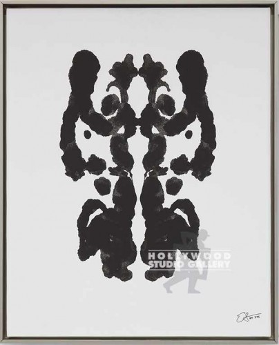 27X22 LINDSTROM INKBLOT 5 B/W-ALUM