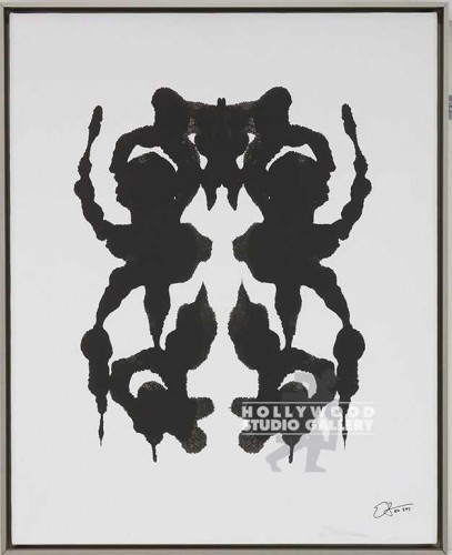 27X22 LINDSTROM INKBLOT 12 B/W-ALUM