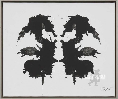 21X25 LINDSTROM INKBLOT 9 B/W-ALUM