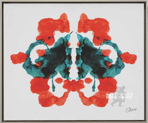 21X25 LINDSTROM INKBLOT 9 RED-TURQ