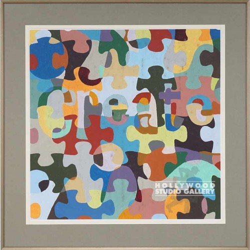 40X39 GODERWIS PUZZLED "CREATE/BRNZ