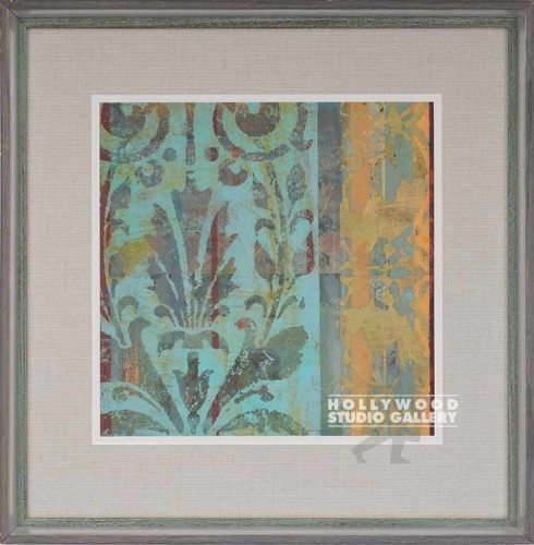 25X25 BLOOM ON GOLDEN POND-DAMASK