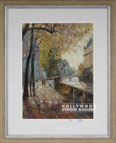 31X26 LEUS PARIS STREET-RIVER/TAN