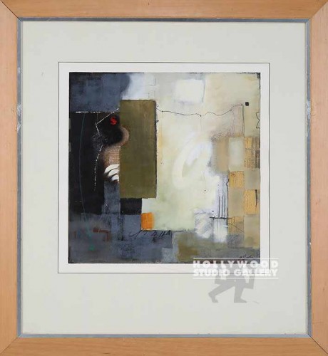 37X33 HOCKMAN ABSTRACT-GRAYS/BLOND