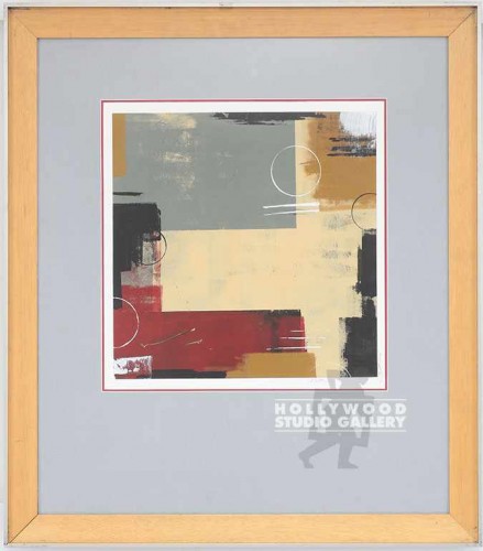 30X27 (BROWN) METRO ABSTRACT W/ RED