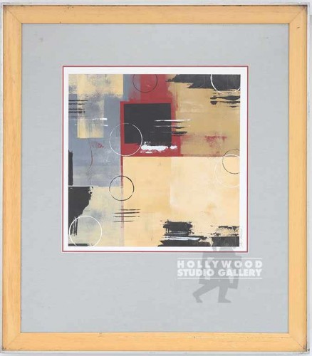 30X27 (BROWN) METRO ABSTRACT W/ RED