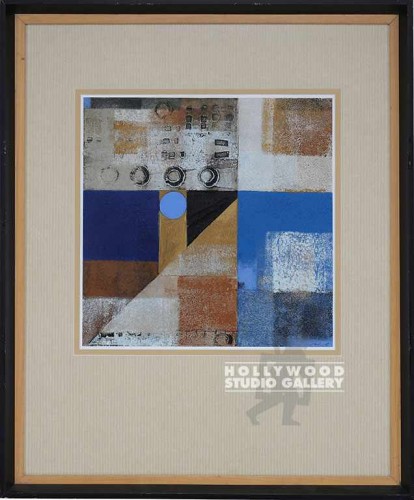 32X26 CHILE ABSTRCT-BRITE BLUE/ BLK