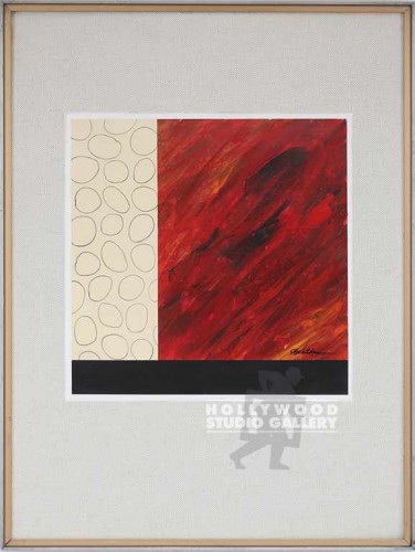 32X24 WALKER RED-BLK-CREAM RETRO