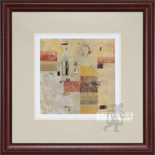 32X32 CHILE ABST.WARM TONES/ MAHOG.
