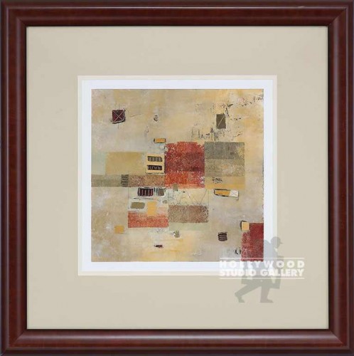 32X32 CHILE ABST.WARM TONES/ MAHOG.