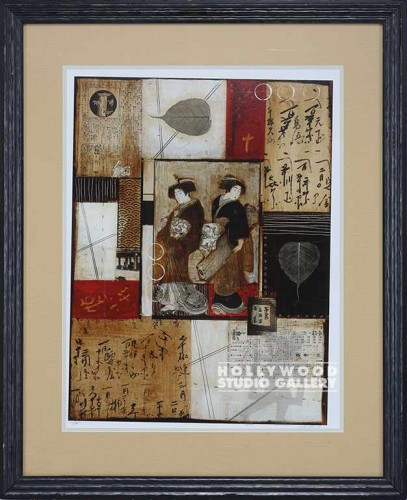 35X28 ZELDA GEISHAS I-COLLAGE / BLK