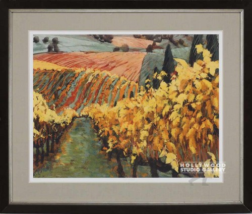 36X43 GRUBER FALL VINEYARD/GRN.MAT