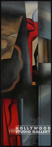 69X25 GARRETT CLOUDS CNVS-RED-BLK