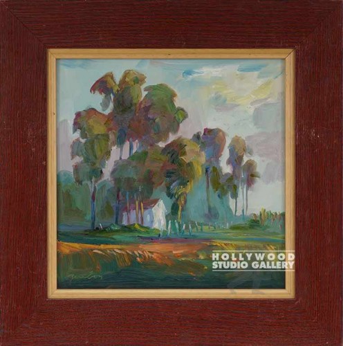 18X18 ZAMBON SOUTHRN-TREES/WIDE RED