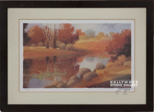 25X35 HAYSLETTE LAKE-TREES-RUSTS